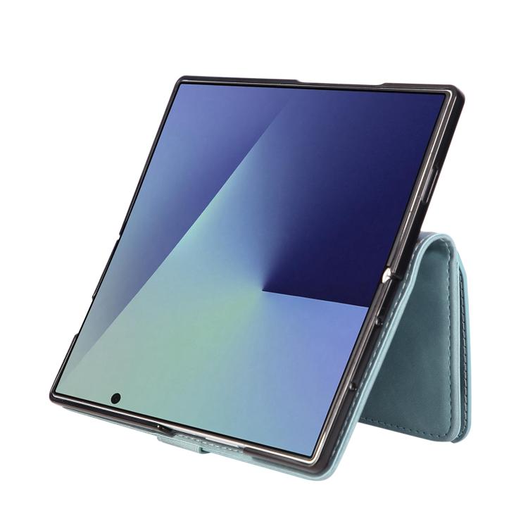 For Samsung Galaxy Z Fold7 5G Multifunctional Frosted Zipper Wallet Leather Phone Case