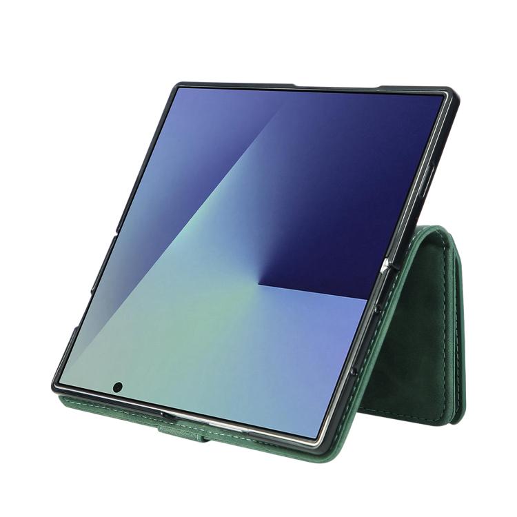 For Samsung Galaxy Z Fold7 5G Multifunctional Frosted Zipper Wallet Leather Phone Case