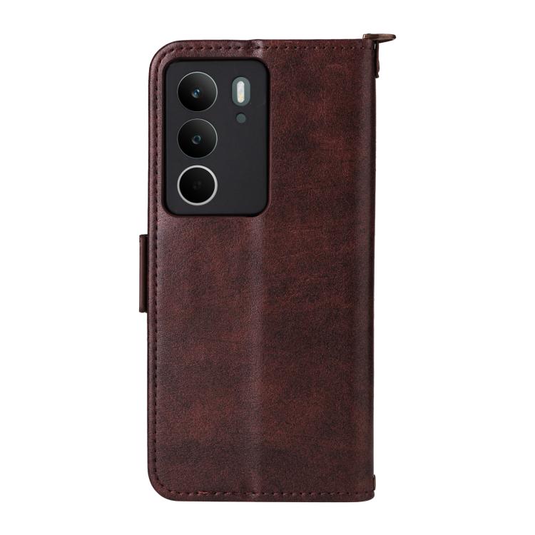 For Realme C71 4G / 14x 5G India / C75 4G Multi-card Slots Crossbody Cowhide Leather Phone Case