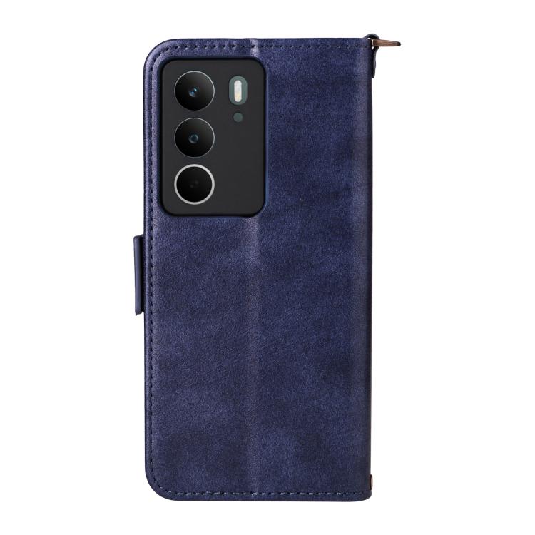 For Realme C71 4G / 14x 5G India / C75 4G Multi-card Slots Crossbody Cowhide Leather Phone Case