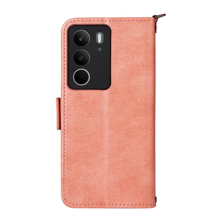 For Realme C71 4G / 14x 5G India / C75 4G Multi-card Slots Crossbody Cowhide Leather Phone Case