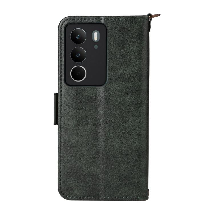 For Realme C71 4G / 14x 5G India / C75 4G Multi-card Slots Crossbody Cowhide Leather Phone Case