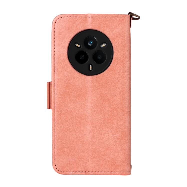 For Realme 14 Pro 5G / Narzo 80 Pro Multi-card Slots Crossbody Cowhide Leather Phone Case