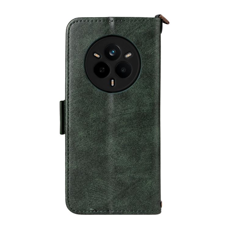 For Realme 14 Pro 5G / Narzo 80 Pro Multi-card Slots Crossbody Cowhide Leather Phone Case