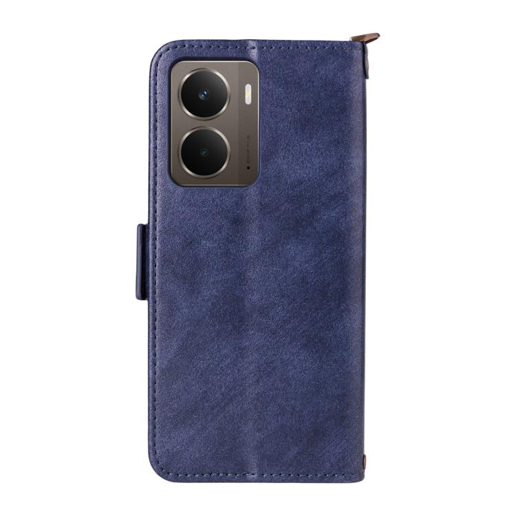 For Realme P3 Global / Neo7x / 14 5G Multi-card Slots Crossbody Cowhide Leather Phone Case
