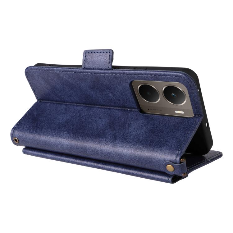 For Realme P3 Global / Neo7x / 14 5G Multi-card Slots Crossbody Cowhide Leather Phone Case