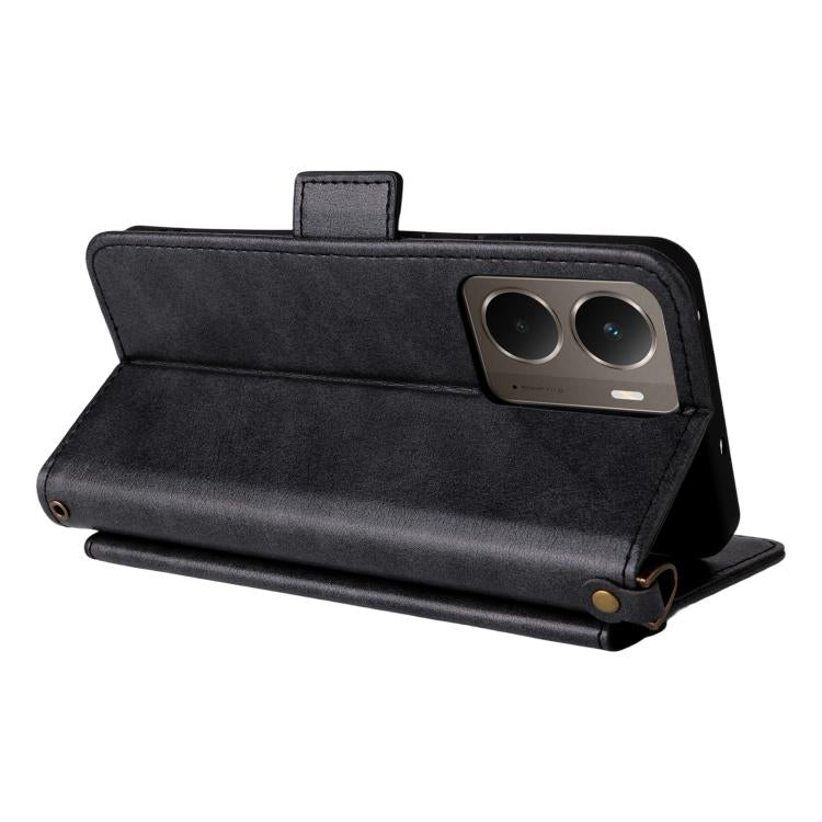 For Realme P3 Global / Neo7x / 14 5G Multi-card Slots Crossbody Cowhide Leather Phone Case