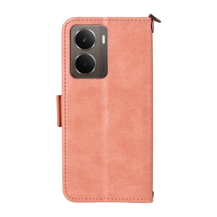 For Realme P3 Global / Neo7x / 14 5G Multi-card Slots Crossbody Cowhide Leather Phone Case