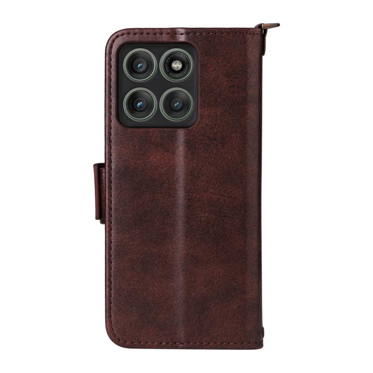 For Motorola Edge 60 Pro / 60s Pro 5G Multi-card Slots Crossbody Cowhide Leather Phone Case