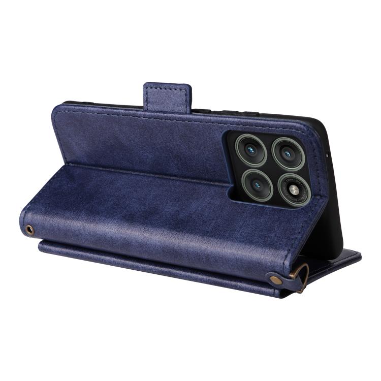 For Motorola Edge 60 Pro / 60s Pro 5G Multi-card Slots Crossbody Cowhide Leather Phone Case
