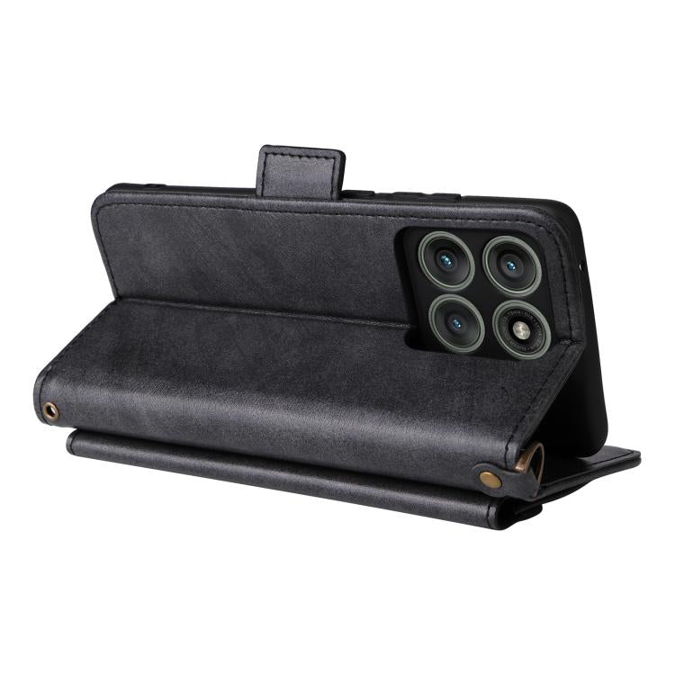 For Motorola Edge 60 Pro / 60s Pro 5G Multi-card Slots Crossbody Cowhide Leather Phone Case