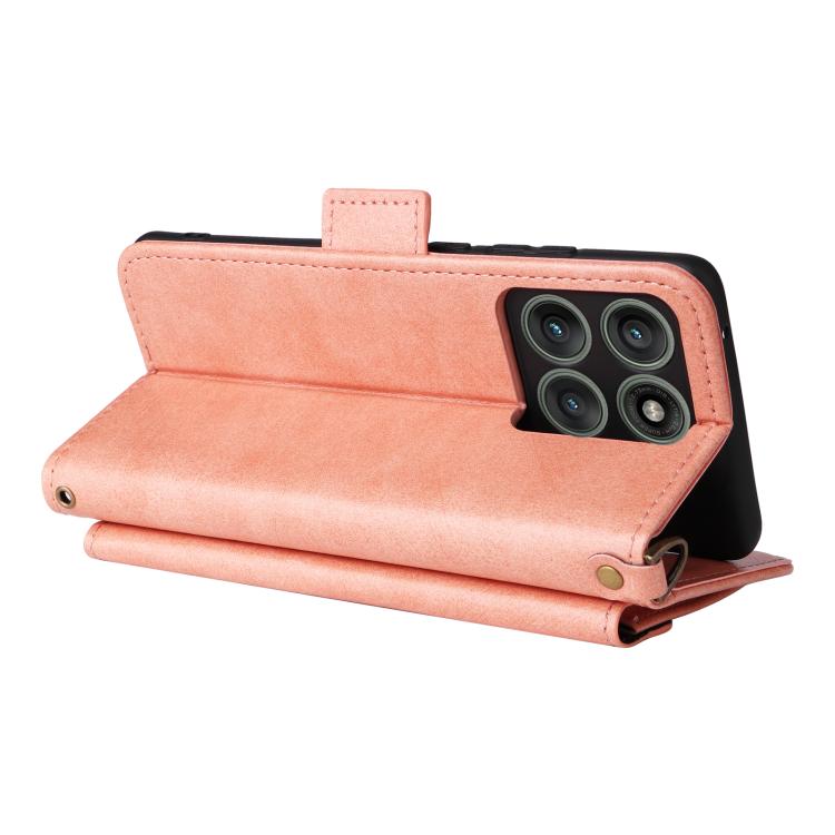 For Motorola Edge 60 Pro / 60s Pro 5G Multi-card Slots Crossbody Cowhide Leather Phone Case