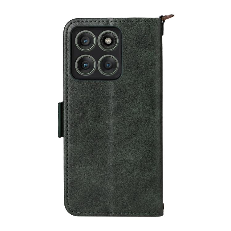 For Motorola Edge 60 Pro / 60s Pro 5G Multi-card Slots Crossbody Cowhide Leather Phone Case