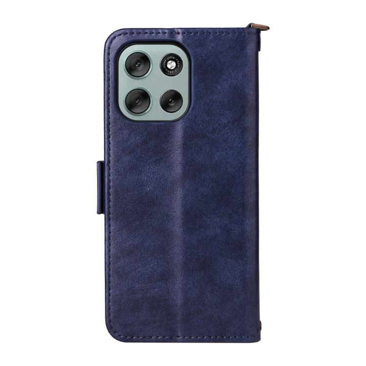 For Motorola Moto G56 / G66j / G66y 5G Multi-card Slots Crossbody Cowhide Leather Phone Case