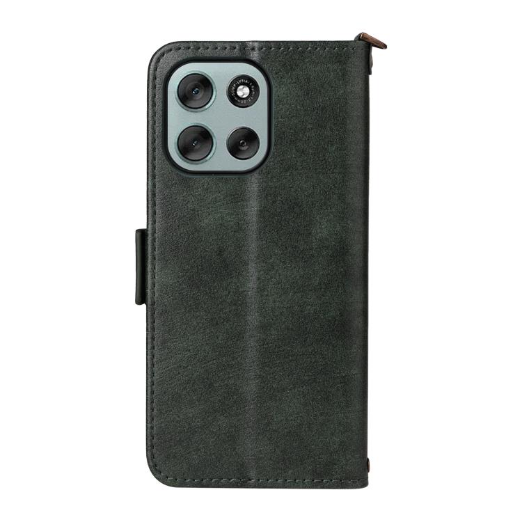 For Motorola Moto G56 / G66j / G66y 5G Multi-card Slots Crossbody Cowhide Leather Phone Case