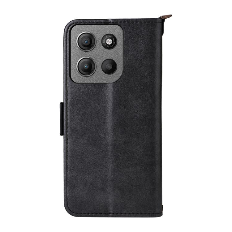 For Motorola Moto G15 / G15 Power Multi-card Slots Crossbody Cowhide Leather Phone Case
