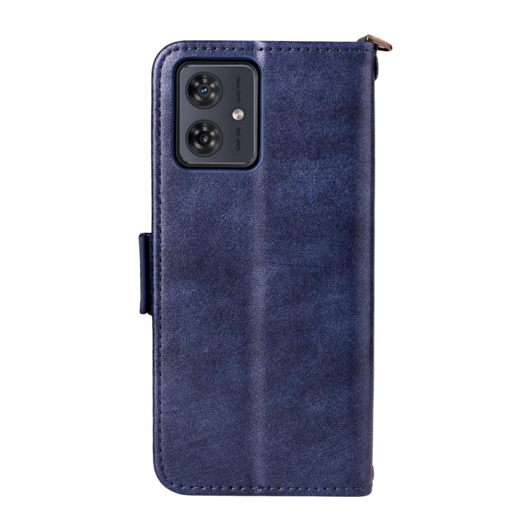 For Motorola Moto G54 / G64 / G64y Multi-card Slots Crossbody Cowhide Leather Phone Case