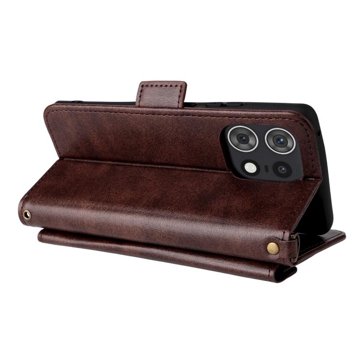 For Motorola Edge 50 Pro Multi-card Slots Crossbody Cowhide Leather Phone Case