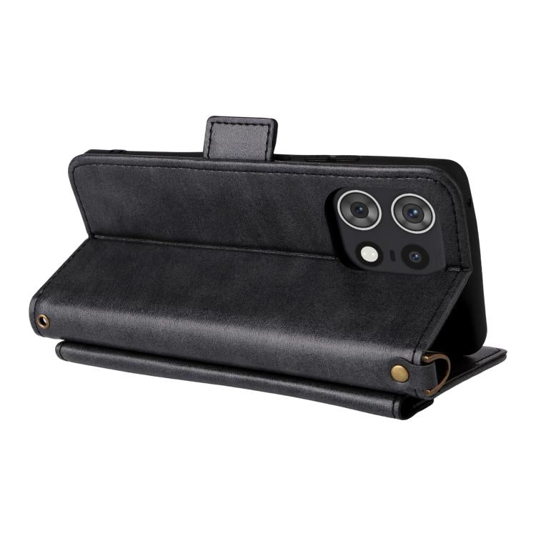 For Motorola Edge 50 Pro Multi-card Slots Crossbody Cowhide Leather Phone Case