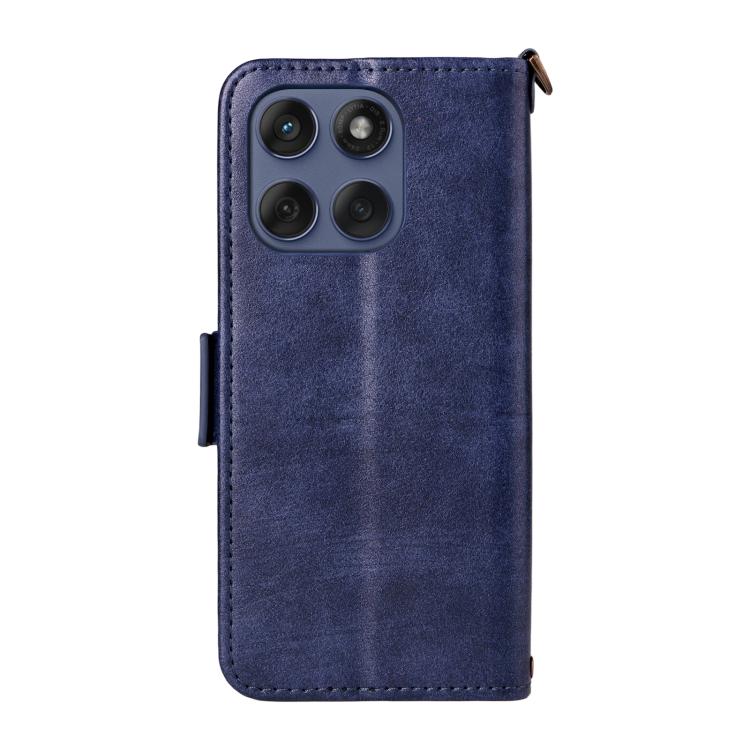 For Motorola Edge 60 Fusion Multi-card Slots Crossbody Cowhide Leather Phone Case