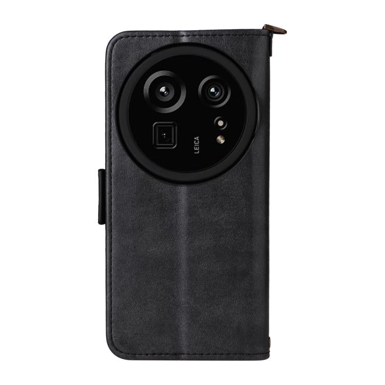 For Sharp Aquos R9 Pro Multi-card Slots Crossbody Cowhide Leather Phone Case