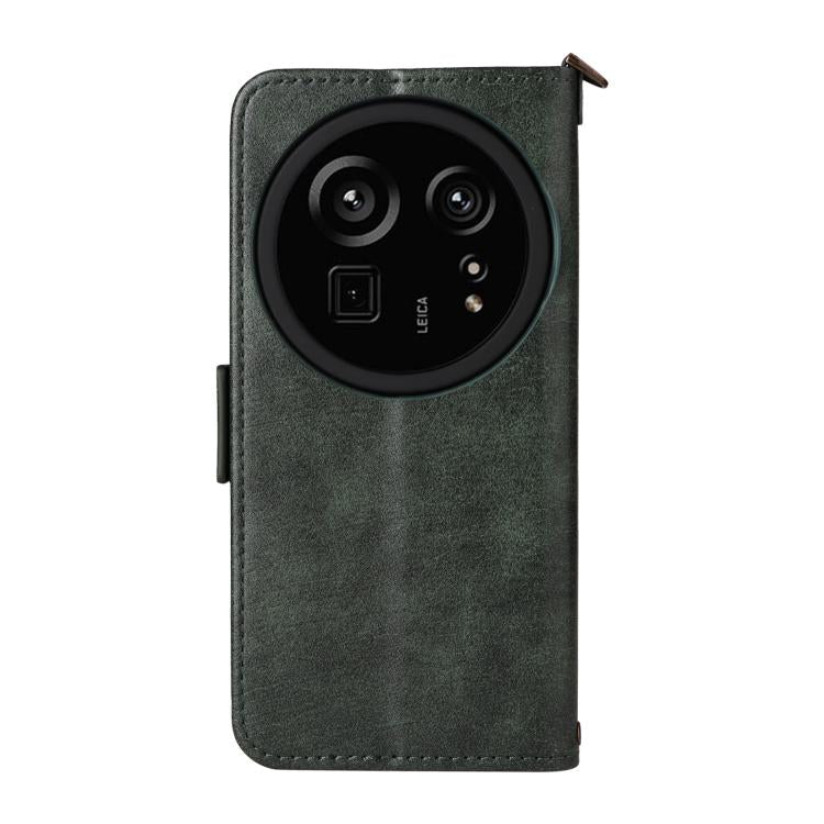 For Sharp Aquos R9 Pro Multi-card Slots Crossbody Cowhide Leather Phone Case