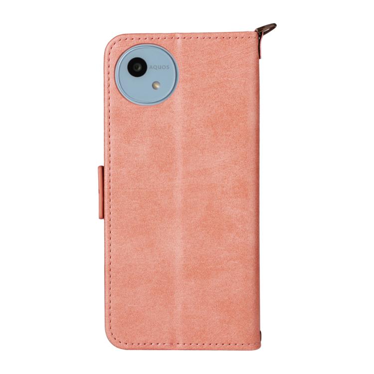 For Sharp Aquos wish4 Multi-card Slots Crossbody Cowhide Leather Phone Case