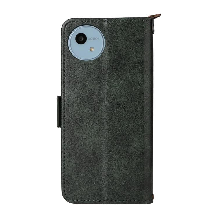 For Sharp Aquos wish4 Multi-card Slots Crossbody Cowhide Leather Phone Case