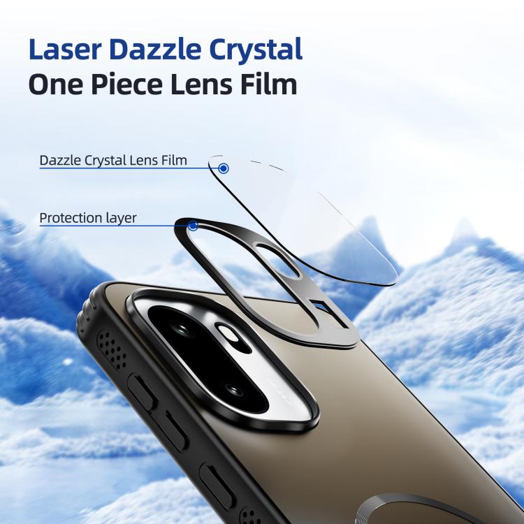 For OnePlus Ace 6 ABEEL Heat Dissipation Frosted MagSafe Phone Case with Lens Film