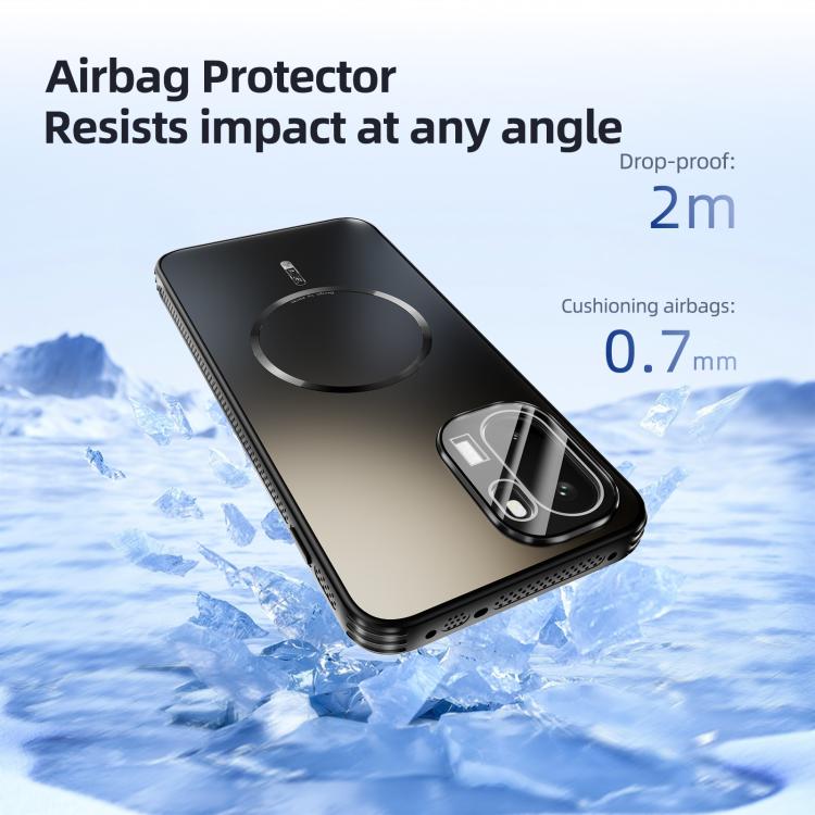 For OnePlus Ace 6 ABEEL Heat Dissipation Frosted MagSafe Phone Case with Lens Film
