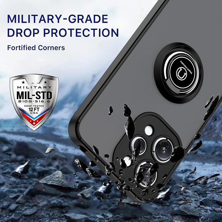 For Redmi 12 4G Q Shadow 1 Series TPU + PC Phone Case with Ring