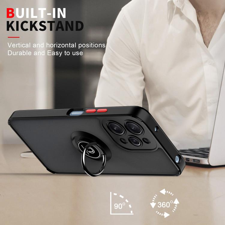 For Redmi 12 4G Q Shadow 1 Series TPU + PC Phone Case with Ring