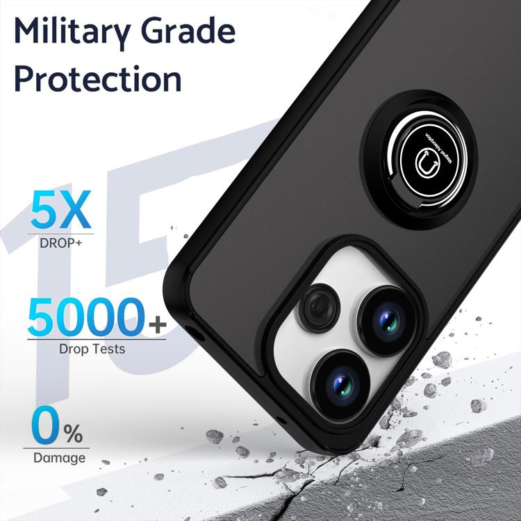 For Redmi 13 4G / Note 13R 5G Q Shadow 1 Series TPU + PC Phone Case with Ring