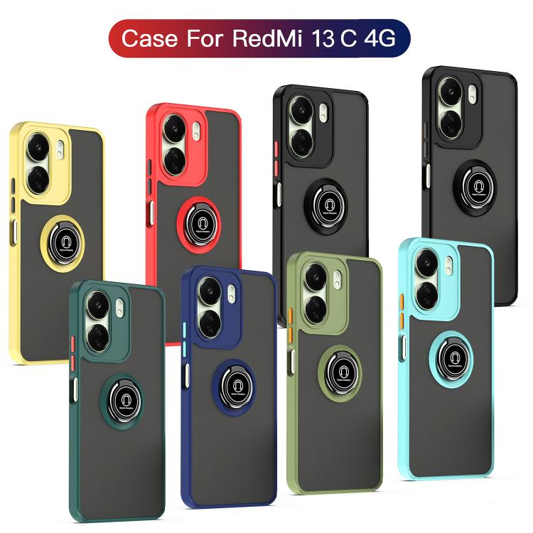 For Redmi 13C 4G Q Shadow 1 Series TPU + PC Phone Case with Ring