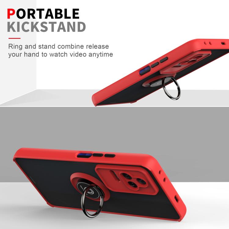 For Redmi K50 Q Shadow 1 Series TPU + PC Phone Case with Ring