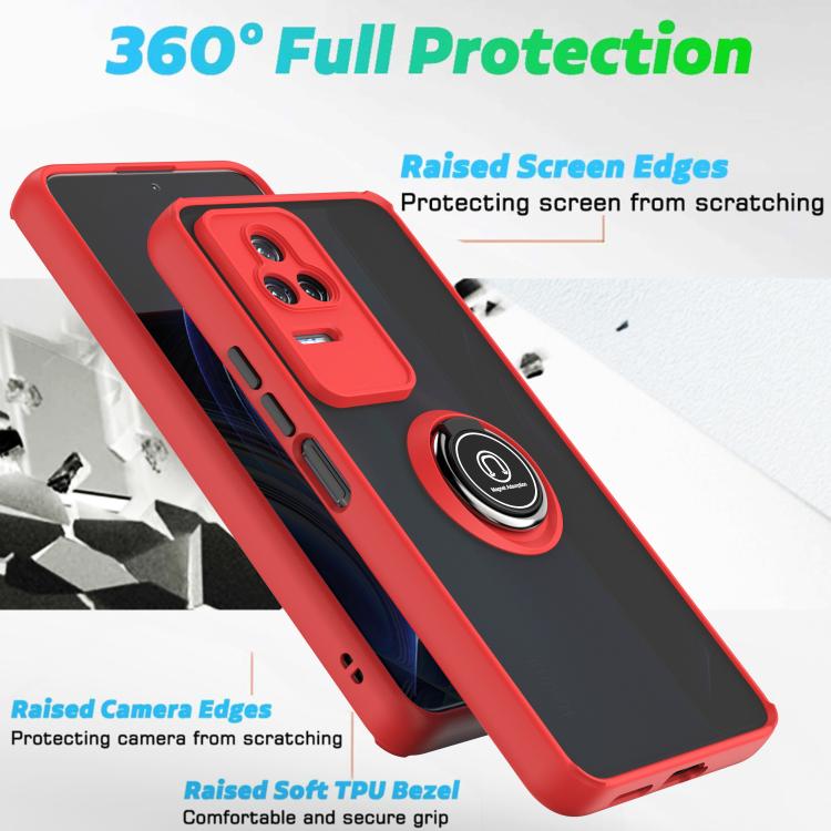 For Redmi K50 Q Shadow 1 Series TPU + PC Phone Case with Ring