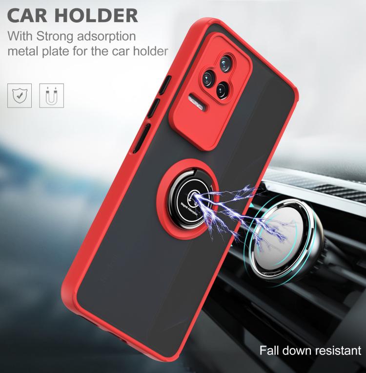 For Redmi K50 Q Shadow 1 Series TPU + PC Phone Case with Ring