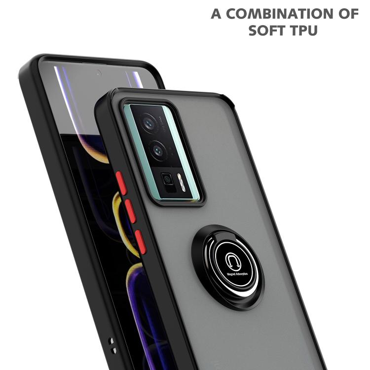 For Redmi K60 / K60 Pro / Poco F5 Pro Q Shadow 1 Series TPU + PC Phone Case with Ring