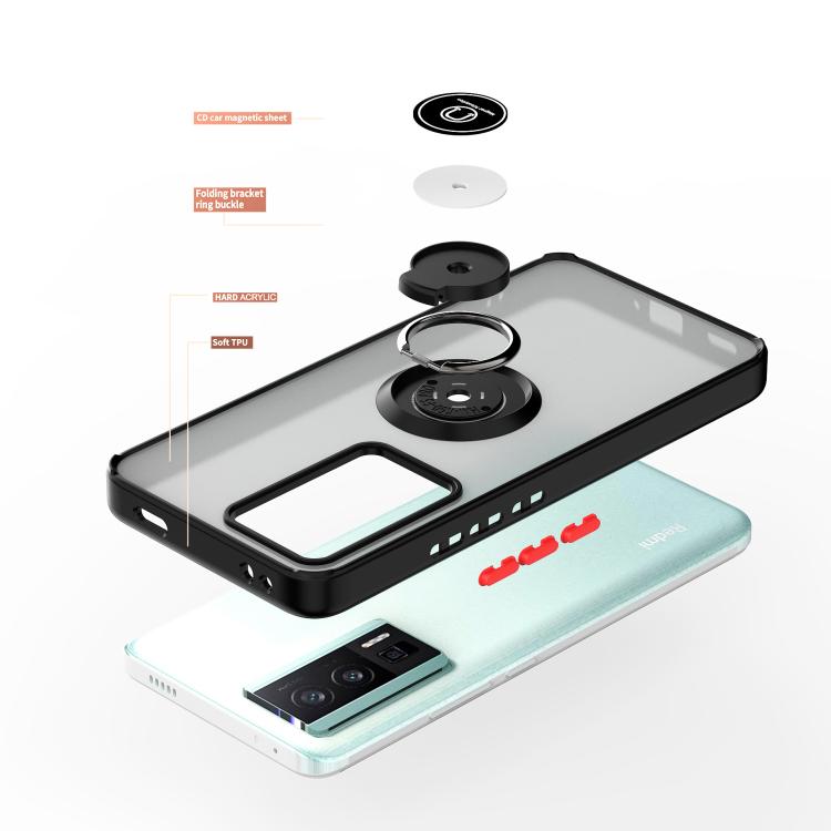 For Redmi K60 / K60 Pro / Poco F5 Pro Q Shadow 1 Series TPU + PC Phone Case with Ring