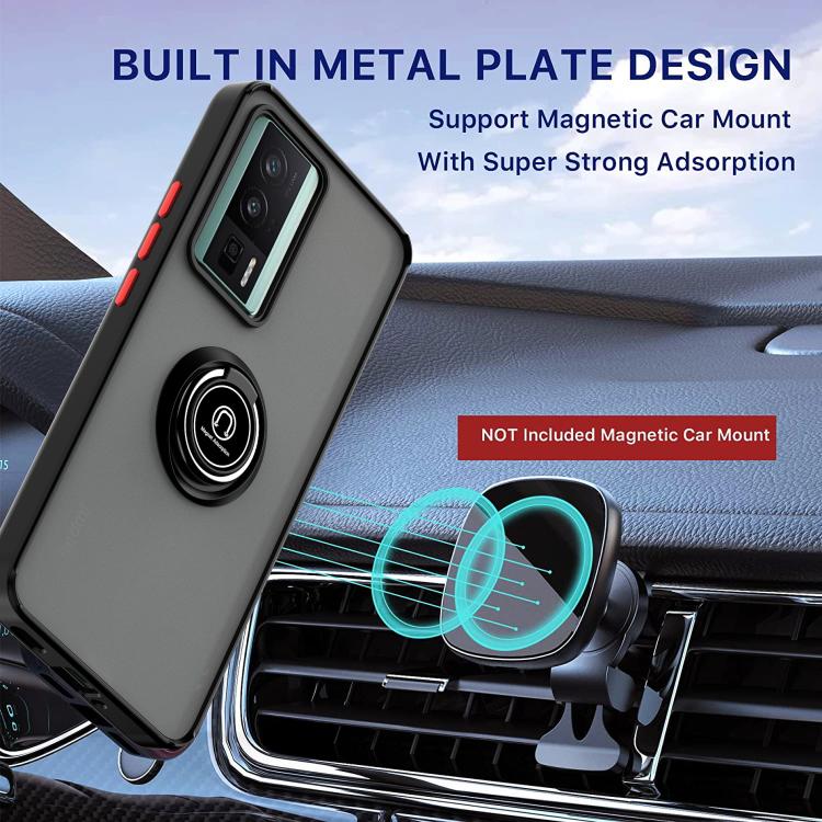 For Redmi K60 / K60 Pro / Poco F5 Pro Q Shadow 1 Series TPU + PC Phone Case with Ring
