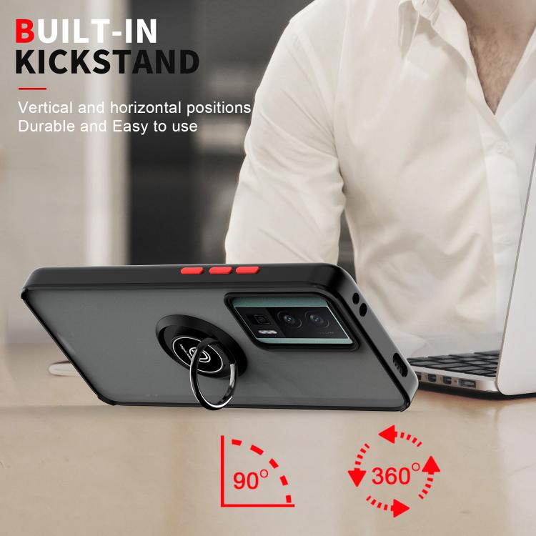 For Redmi K60 / K60 Pro / Poco F5 Pro Q Shadow 1 Series TPU + PC Phone Case with Ring