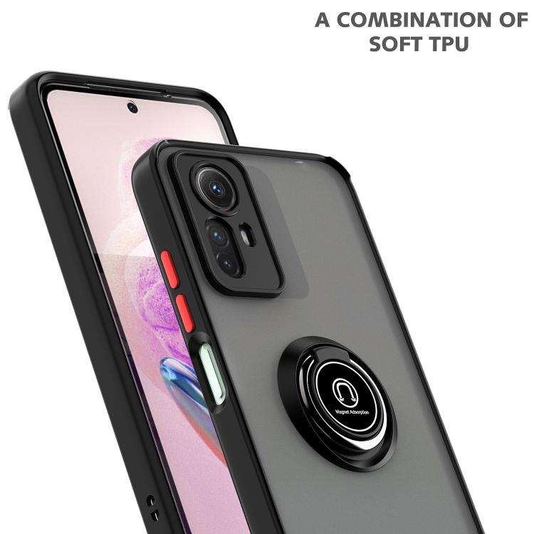 For Redmi Note 12 Turbo / Poco F5 Q Shadow 1 Series TPU + PC Phone Case with Ring