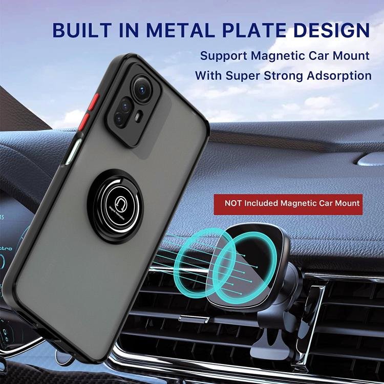 For Redmi Note 12 Turbo / Poco F5 Q Shadow 1 Series TPU + PC Phone Case with Ring