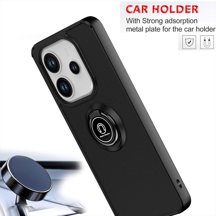 For Redmi Note 14 4G 164.84mm Q Shadow 1 Series TPU + PC Phone Case with Ring