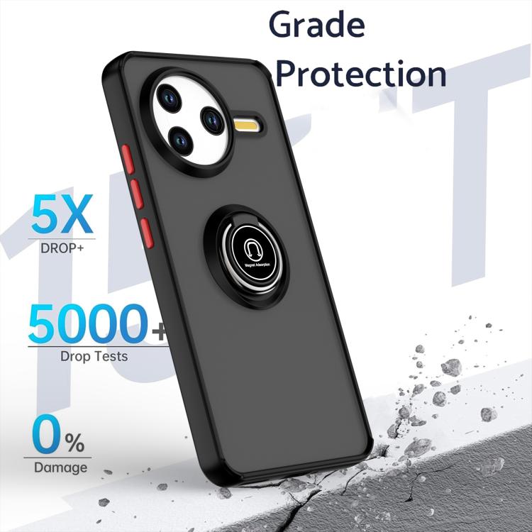 For Redmi K80 / Poco F7 Pro Q Shadow 1 Series TPU + PC Phone Case with Ring