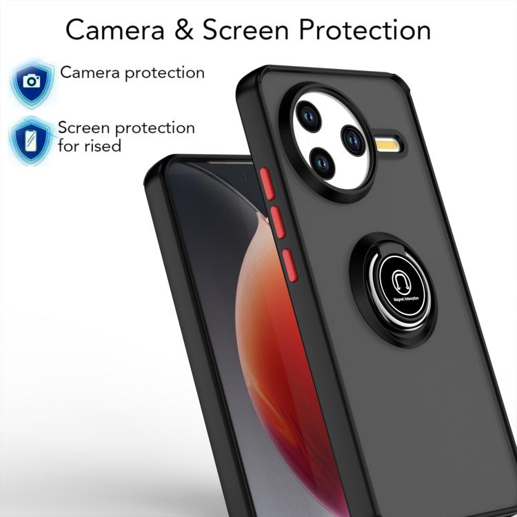 For Redmi K80 / Poco F7 Pro Q Shadow 1 Series TPU + PC Phone Case with Ring