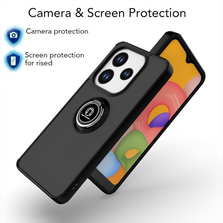 For Redmi Note 14 4G 163.25mm Q Shadow 1 Series TPU + PC Phone Case with Ring