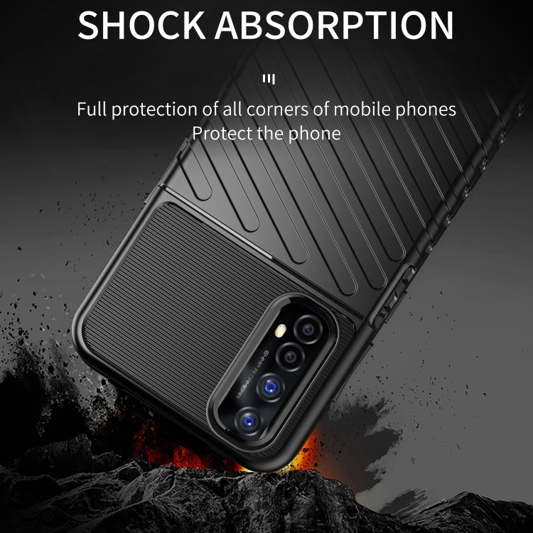 For OPPO Realme 7 Thunderbolt Shockproof TPU Protective Soft Case(Blue)