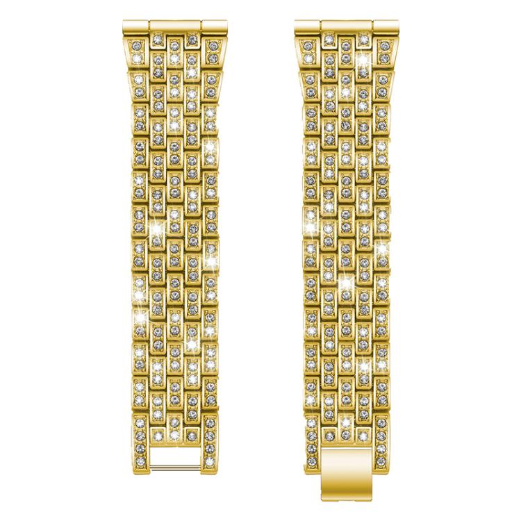 18mm xDfind Five Beads Full Diamond Metal Watch Band