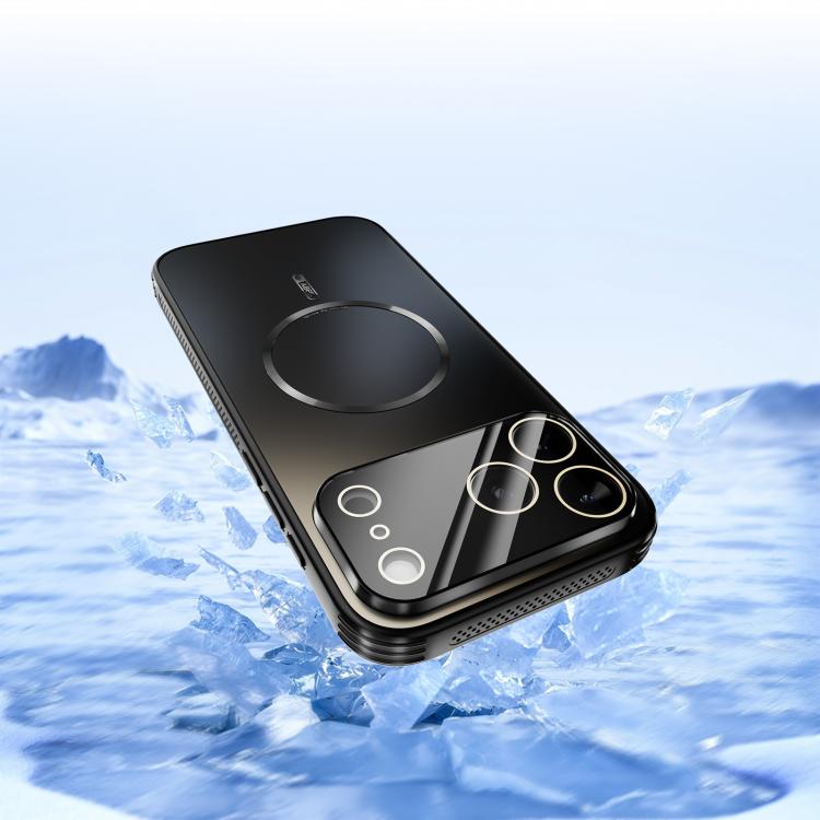 For iPhone 17 Pro Max ABEEL Heat Dissipation Frosted MagSafe Phone Case with Lens Film
